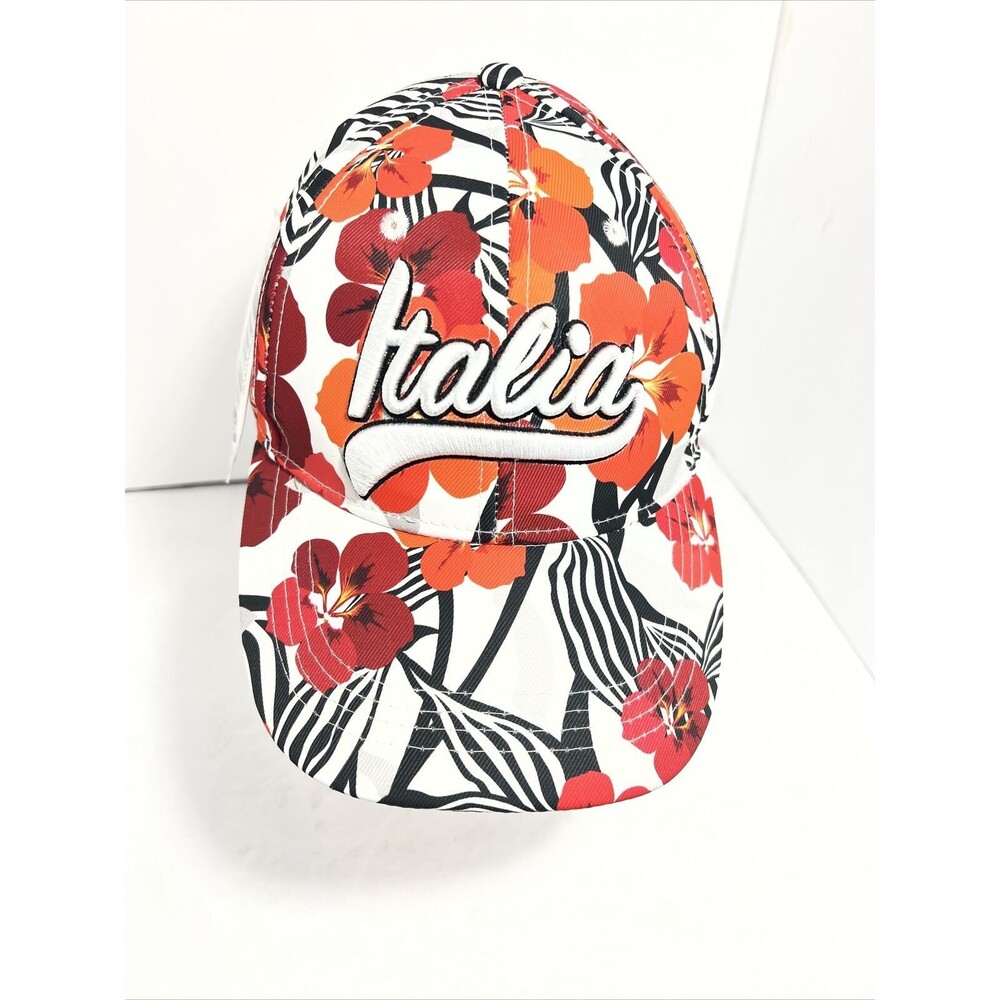 VTG Italia Snapback Cap Hat Skate Surf Hat hibiscus Flowers New